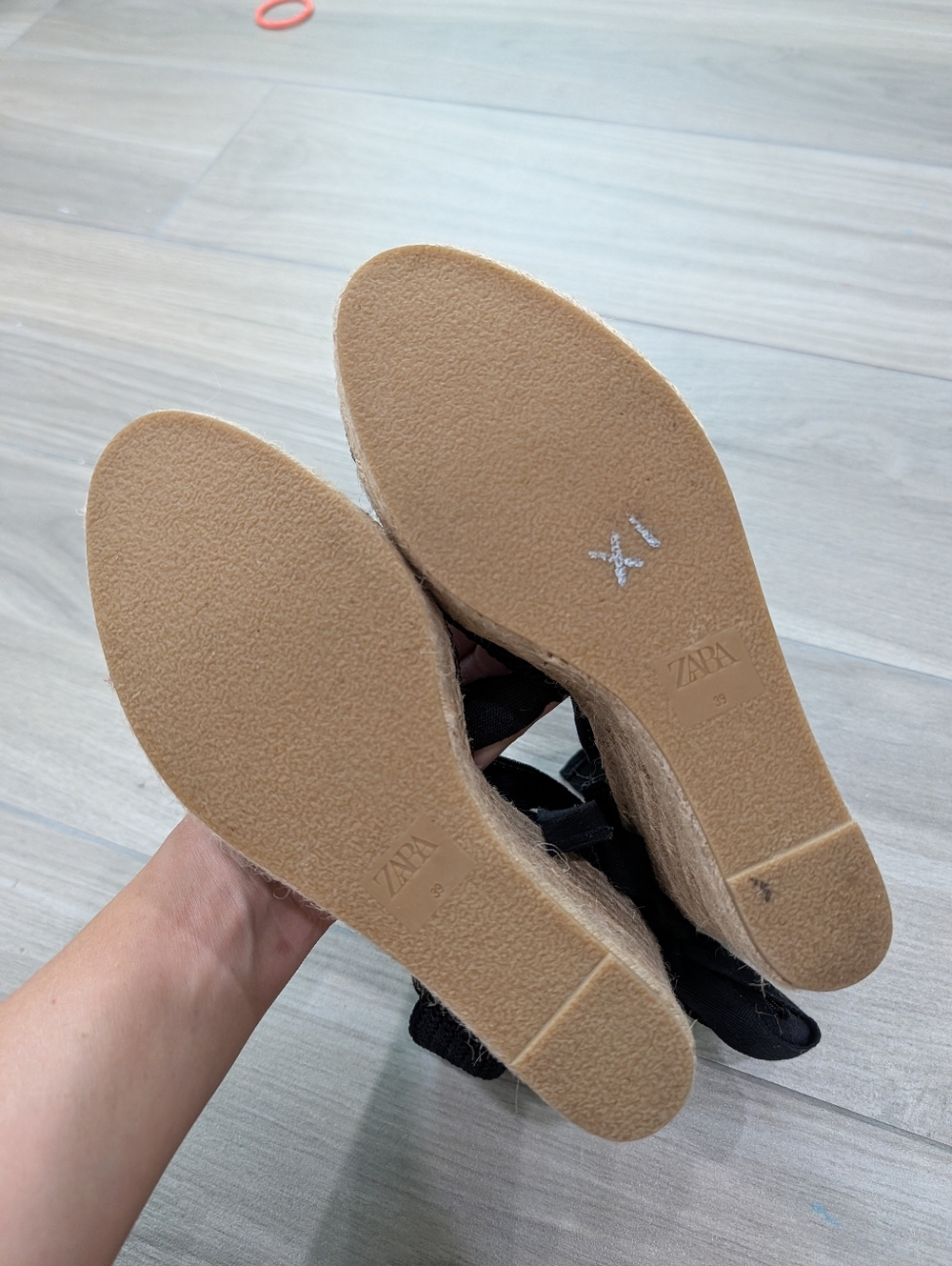 Zara Espidrille Black Size 39 - Picture 4 of 8